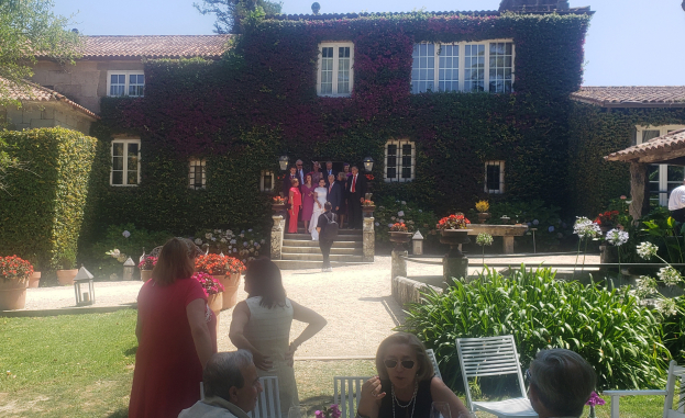 The anniversary ceremony and the garden reception