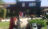 The anniversary ceremony and the garden reception