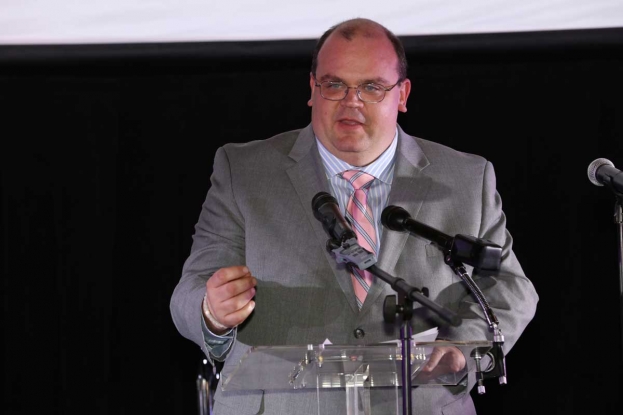 Stephen Courtien, new CEO of Baltimore/DC Building Trades unions, addresses our &quot;5th Annual Diversity in Construction GALA&quot;, March 19, 2019.