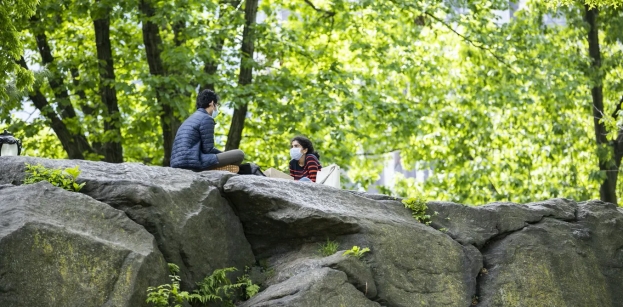 Central Park, New York City, on Memorial Day weekend, May 24, 2020.